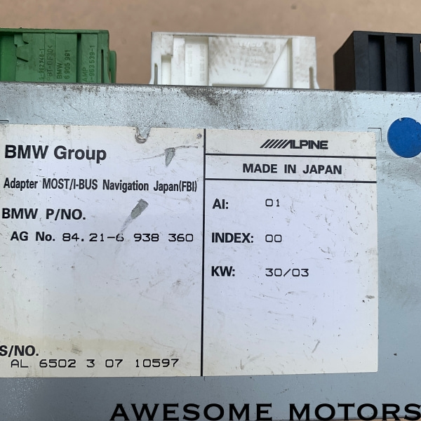 BMW 735i E65 E66 텔레폰 네비게이션 어댑터 모듈 6938360 6941122