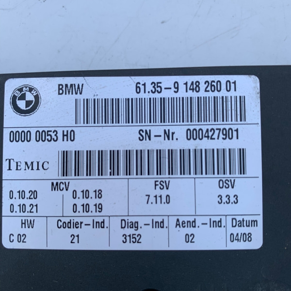 BMW 740Li E66 리어 시트 제어 모듈 9148260