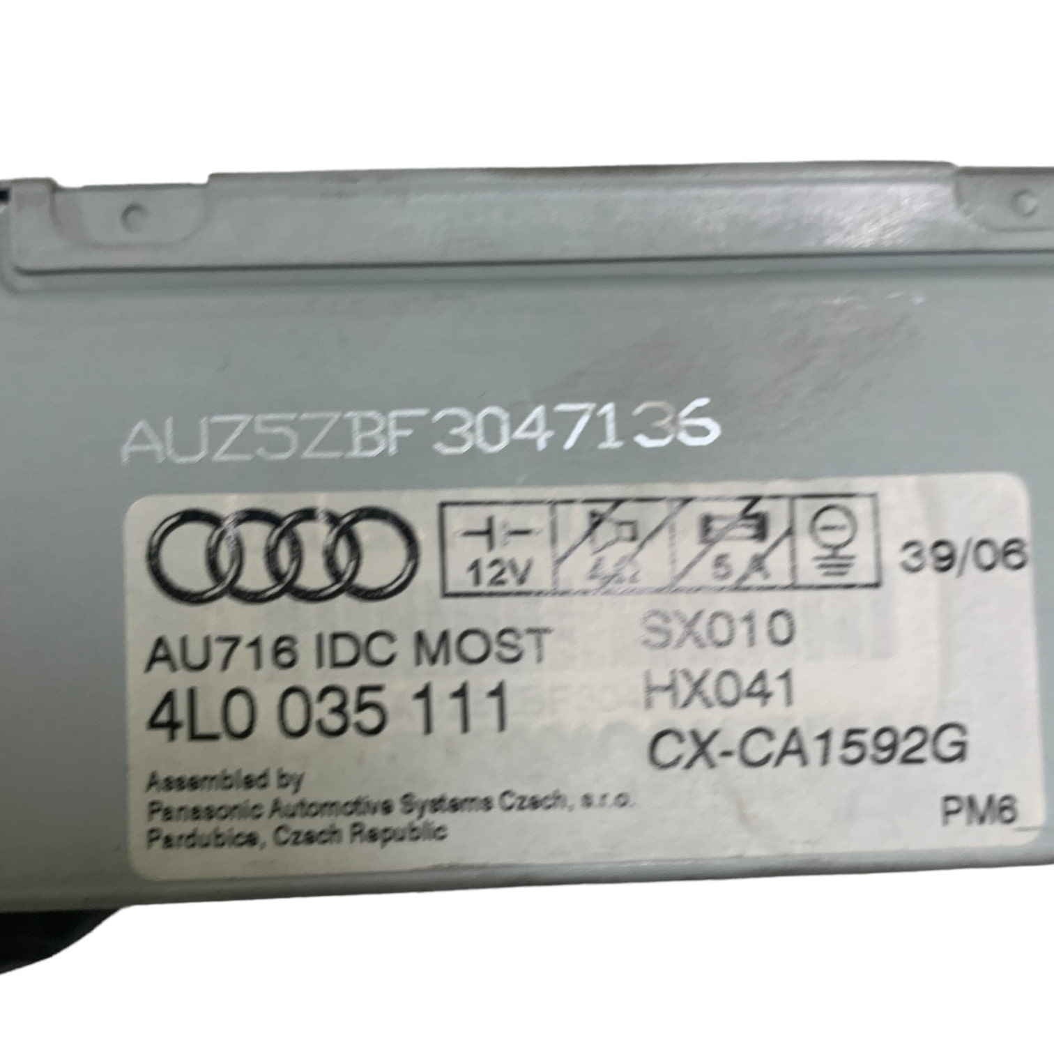 아우디 Q7 1세대 전기형 4.2 가솔린 CD 체인저 4L0035111 4L0057111A 4L0057111AX