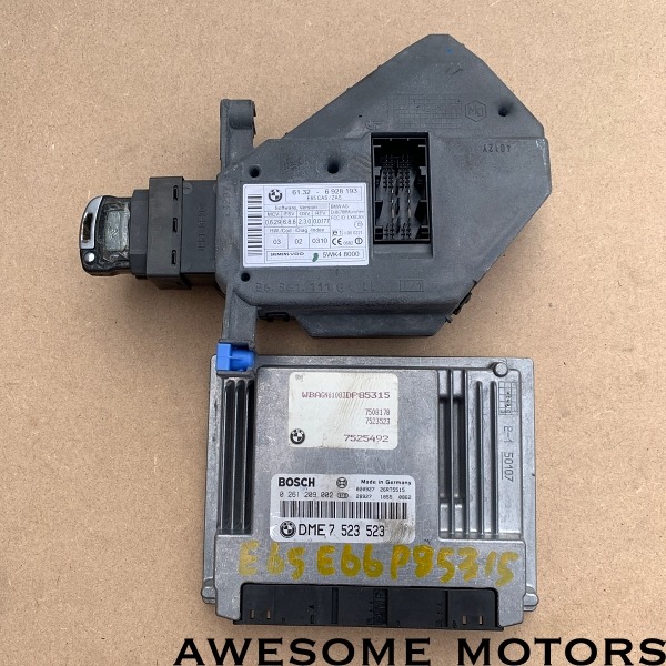 BMW 745LI E65 E66 ecu 세트 7523523 6928193 6959045