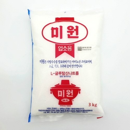 대상 미원 3kg 1박스(6개)