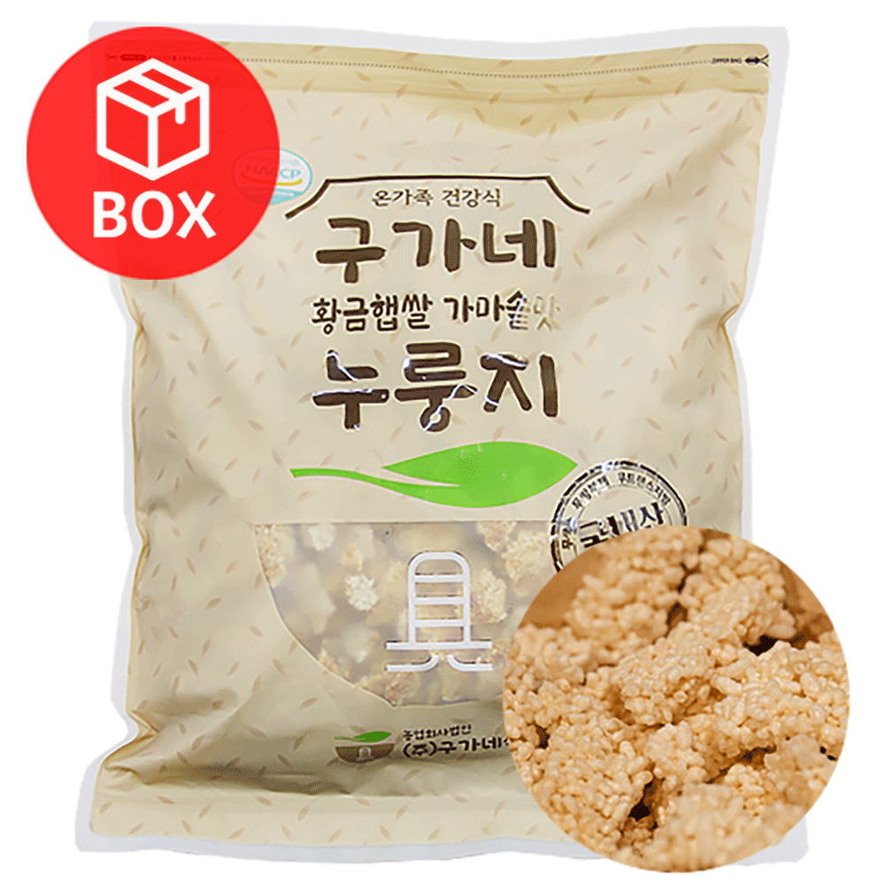 구가네 황금햅쌀 가마솥맛 누룽지 파지 3kg