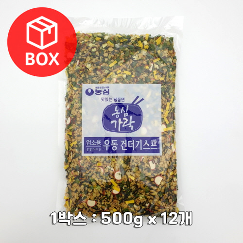 농심 가락우동 건더기스프 500g 1박스(12개)