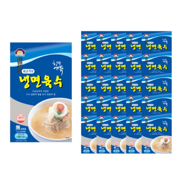 한상가득 쇠고기맛 냉면육수 330g 1박스 30개입