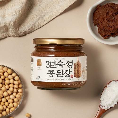 아나농 3년숙성 콩 수제된장 500g