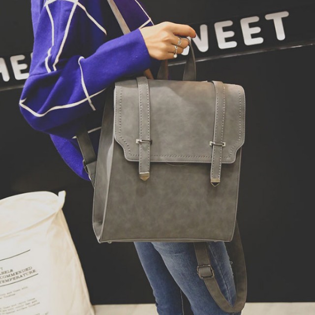 [해외] TOP신상 패션 캐주얼 여성 백팩 복고픙 PU 책가방 여행 가방