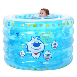 [해외]직구 눈 호주 원형 신생아 아기 튜브 수영장 (블루 기본 패키지)