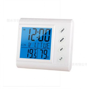 [해외] 가정용 온습도기 다기능 온습도계 탁상용 알람 시계 실내온도계 습도계