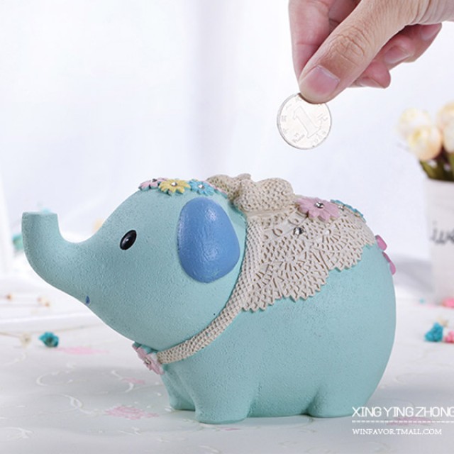 [해외] TOP신상 창의적인 귀여운 코끼리 저금통 개업/어린이 선물
