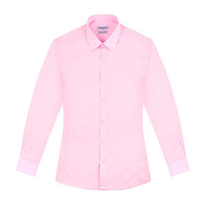 Dch 슬림 핑크색 솔리드셔츠