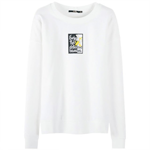[해외] 스웨터 여성 흰색 한류 느슨한 일련의 숙녀 셔츠