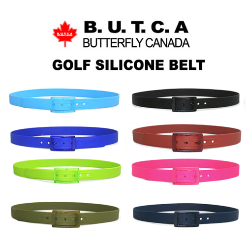 GP 버터플라이캐나다 남여공용 9color 슬림 실리콘 벨트(BFSB1) 골프의류