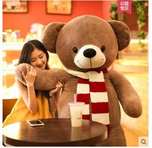 [해외] 인기신상품 인형 곰 장난감 선물 어린이날 결혼 여친선물 귀여운(100cm)