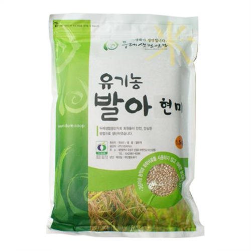 Dch 두레생협 유기농 발아현미(1.5kg)-묶음배송(10가능)
