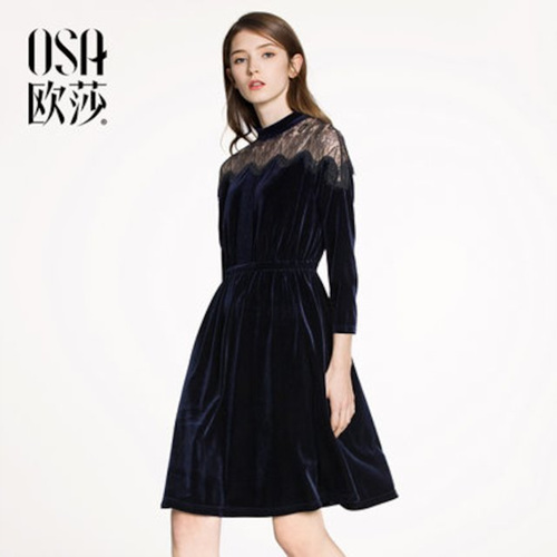 [해외] 2018 OSA 오샤 벨벳 드레스
