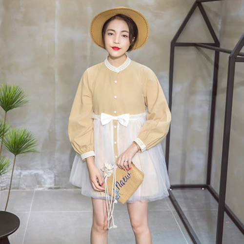 [해외] KEIKO 카이 Liou 원래 2018 봄 유칼라 드레스