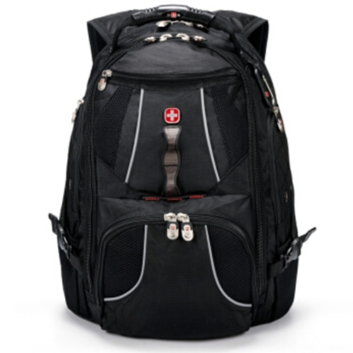 [해외] SWISSGEAR 가방 다기능 노트북 가방 레노버 15.6 대용량 검은 색 어깨 가방