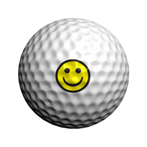 GP 개성만점 Be Happy 모델(색상랜덤) 골프 데코레이션 볼 스티커 필드용품