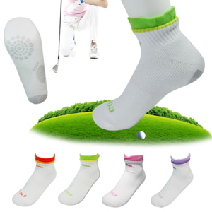 GP 폴턴 golf8 여성용 4color 단목(날날이) 미끄럼방지 기능성 스포츠 골프양말(케이스포함)