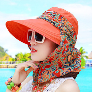 [해외]직구 여성 비치 자외선 차단 uv 여름 패션 썬 캡