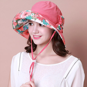 [해외]직구 여성 여름 꽃 무늬 모자