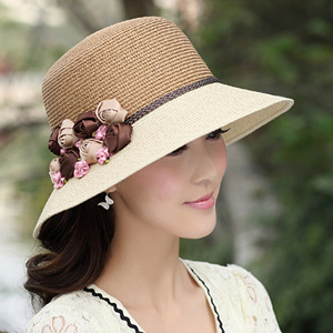 [해외]직구 밀짚 여성 태양 자외선 차단 UV 모자