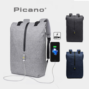 Mob picano정품 통풍 슬림라인 USB 스마트백팩