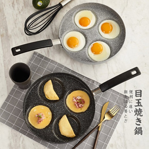 [해외] TOP신상 패션 SUPOR 주방용품 후라이팬 4칸 계란 후라이팬(블랙)