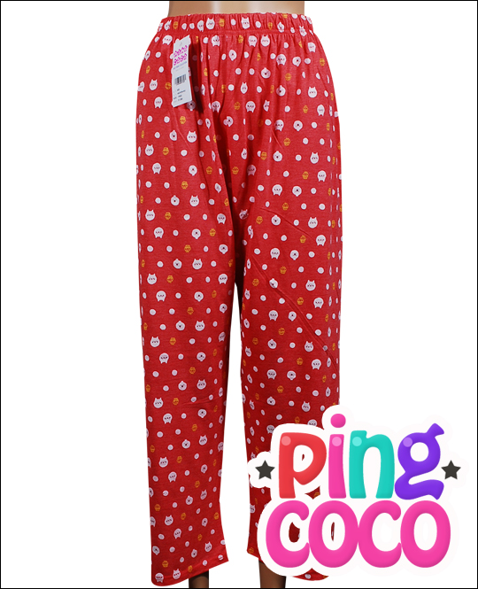 sw (다나핑코코)(920)귀여운 도트무늬/캣무늬 여성 패션 홈웨어 바지