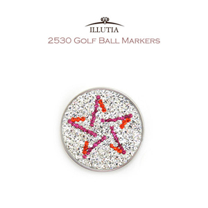 GP 일루시아 2530 핑크스타 (pink star) 골프 볼마커(30mm) 필드용품