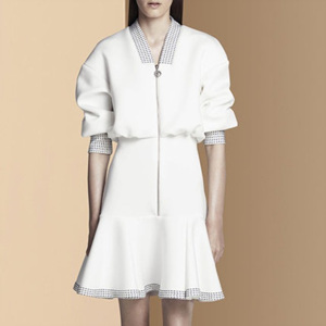 [해외] 2018 숙녀 슬림 허리 흰색 드레스 여성스커트