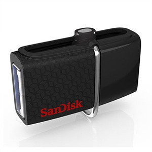 [해외]직구 SANDISK SDDD 64G USB 듀얼 플러그 OTG (64G OTG 링 버클 세트)