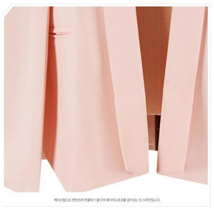 [해외] 여성 봄 트임자켓 핑크 XL