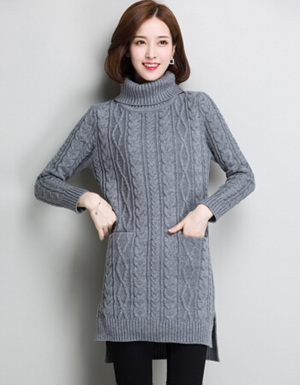 [해외] 젊은 여성 스웨터 완화 긴 소매 하이 스트리트 니트