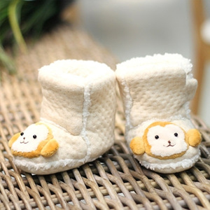[해외]직구 MIANGU M15C030 원숭이 캐릭터 코튼 아기 신발