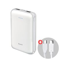 청훈메디-디웰 듀얼 충전 보조배터리 화이트(10000mAh) MP013 작지만 강력한 파워