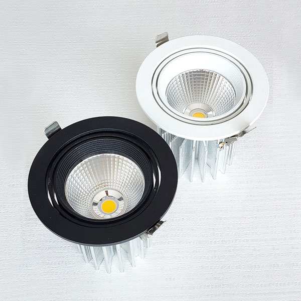 LED COB 파브 4인치 매입등, 매입조명 (20W 블랙 화이트),아이딕조명,LED COB 파브 4인치 매입등, 매입조명 (20W 블랙 화이트)