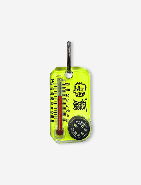BXS COMPASS KEYRING - YELLOW brownbreath