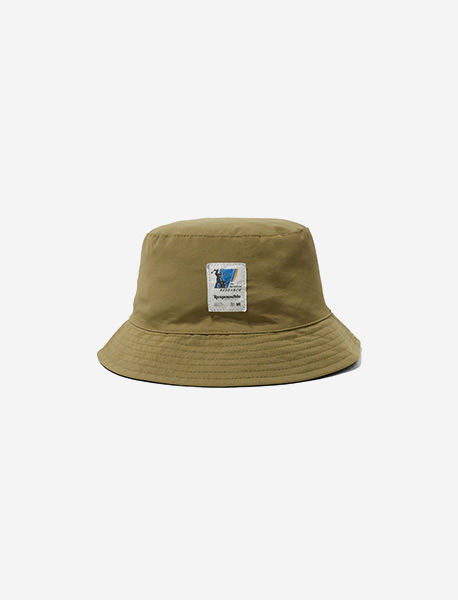 RB REVERSIBLE BUCKET HAT - BLACK brownbreath