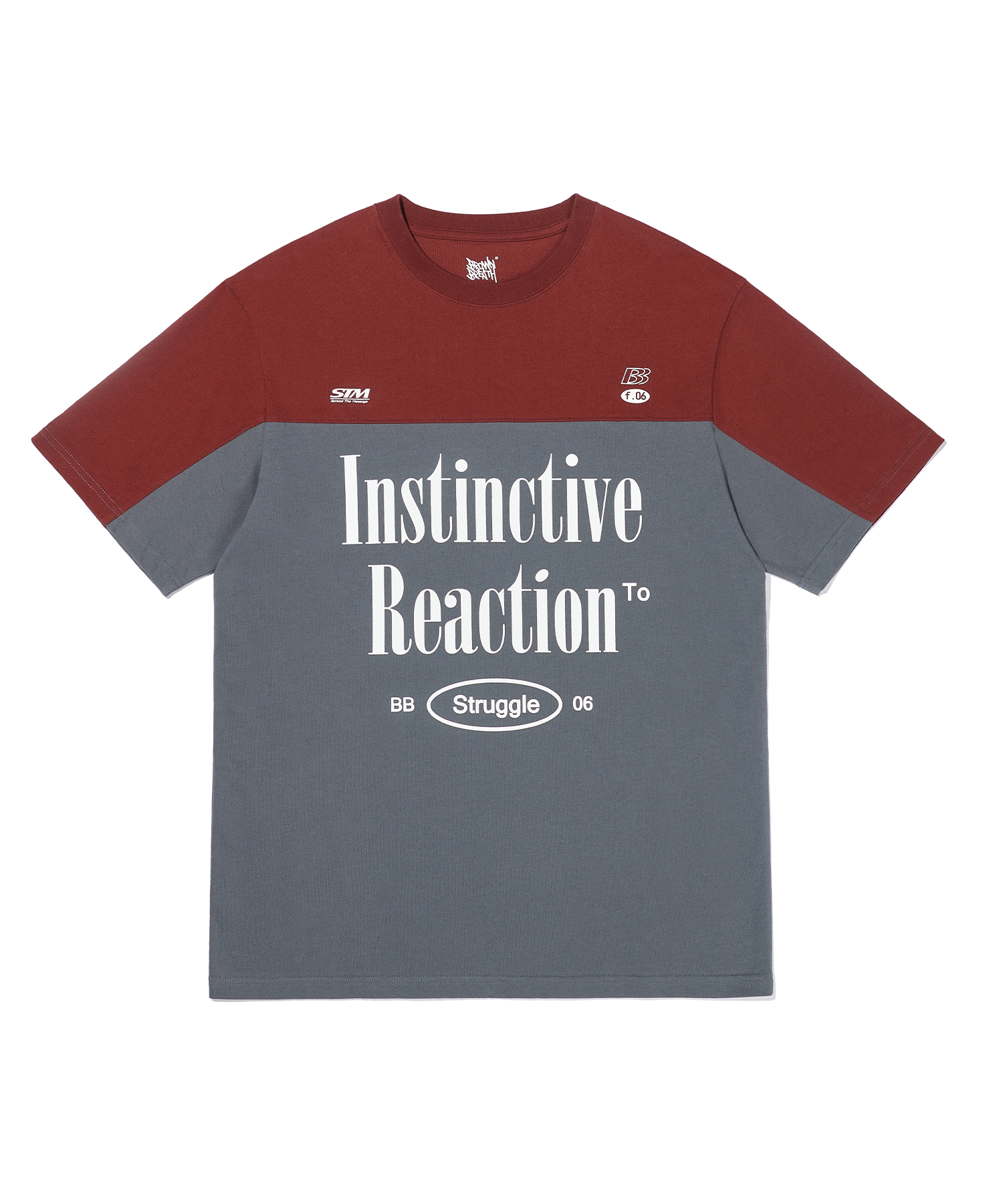 REACTION TEE - CHARCOAL brownbreath