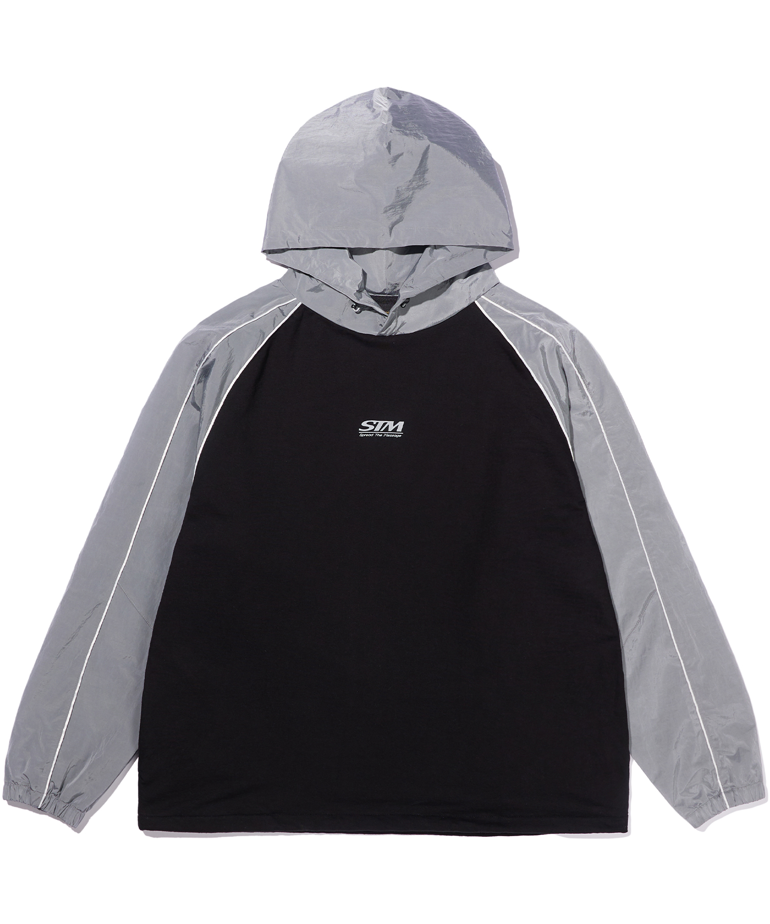 STM 2TONE HOODIE - BLACK brownbreath