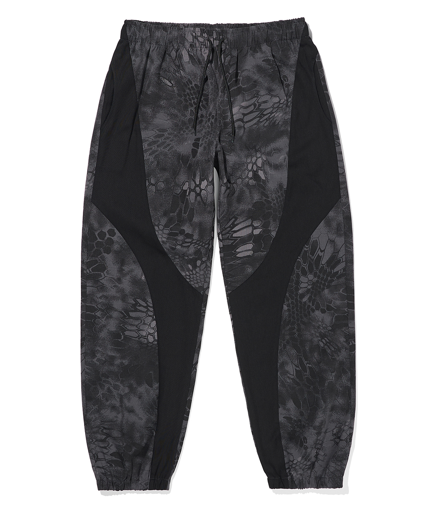 B PATTERN TRACK PANTS - BLACK brownbreath