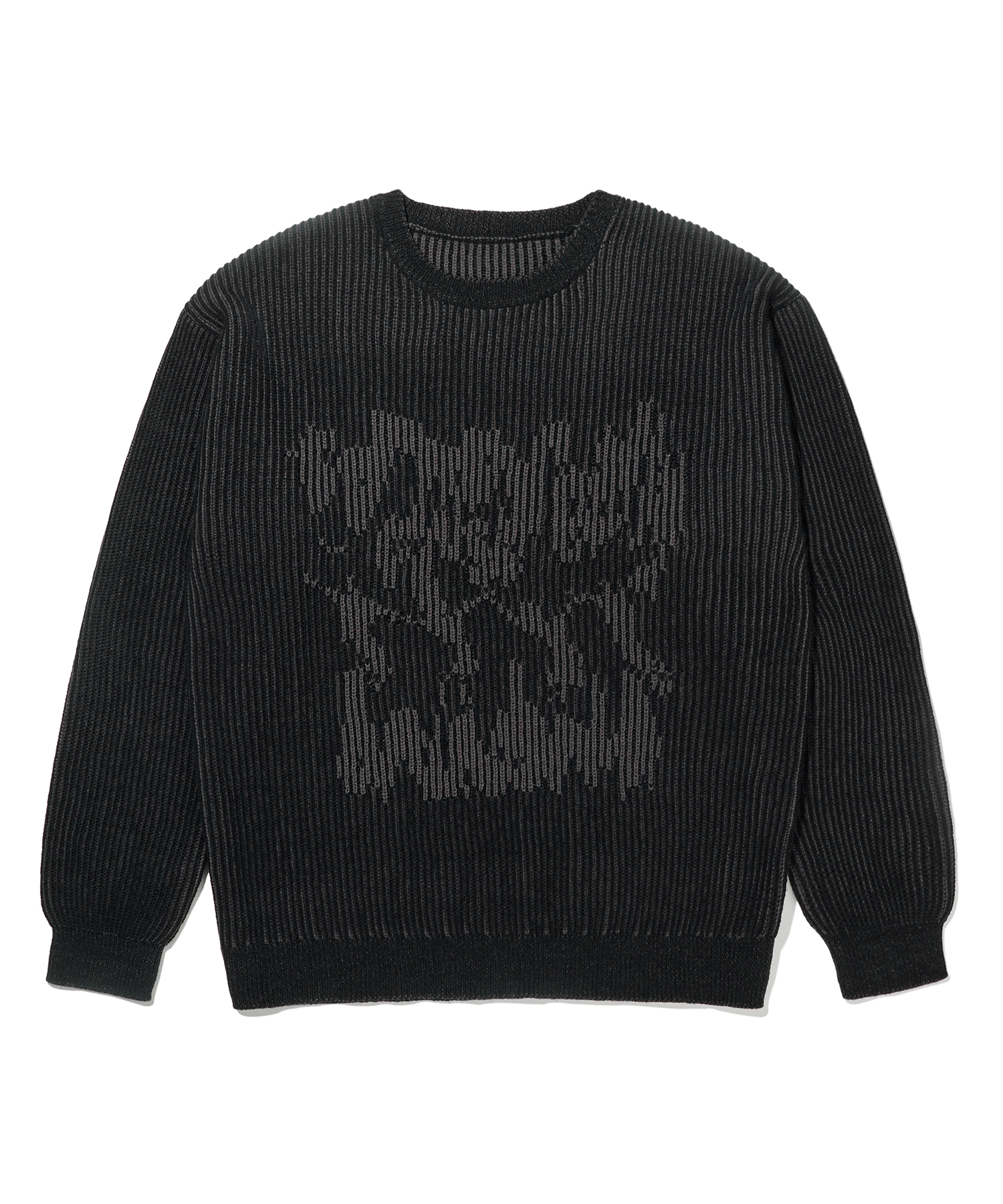 CAUSE KNIT SWEATER - BLACK brownbreath