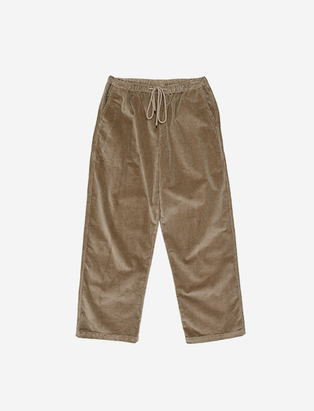 TAG CORDUROY PANTS - BEIGE brownbreath