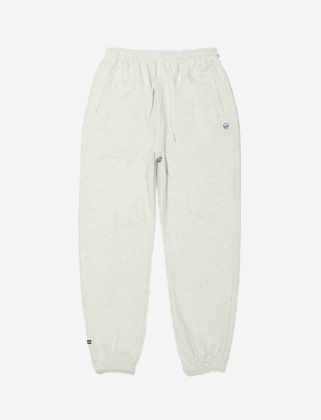 BB CIRCLE SWEAT PANTS - OATMEAL brownbreath