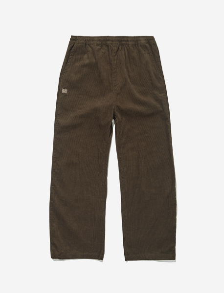 TAG CORDUROY PANTS - BROWN