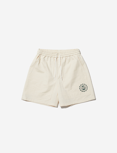 KIDS OUT POCKET HALF PANTS - CREAM brownbreath