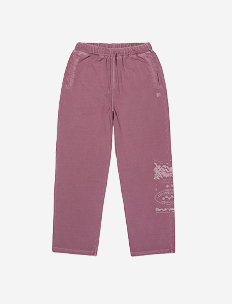 TAG DYEING SWEATPANTS - PINK