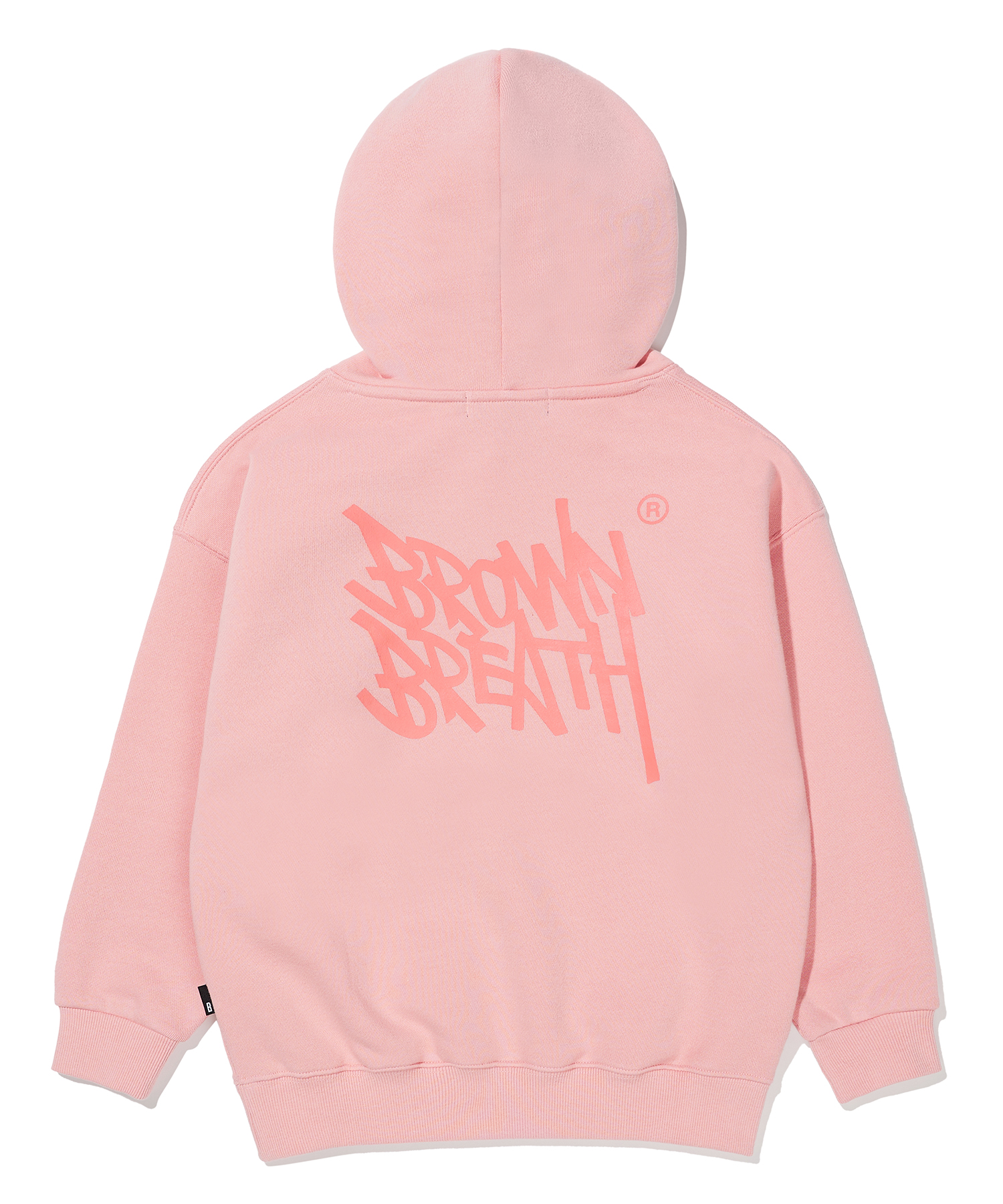 KIDS TAG HOODIE - PINK brownbreath