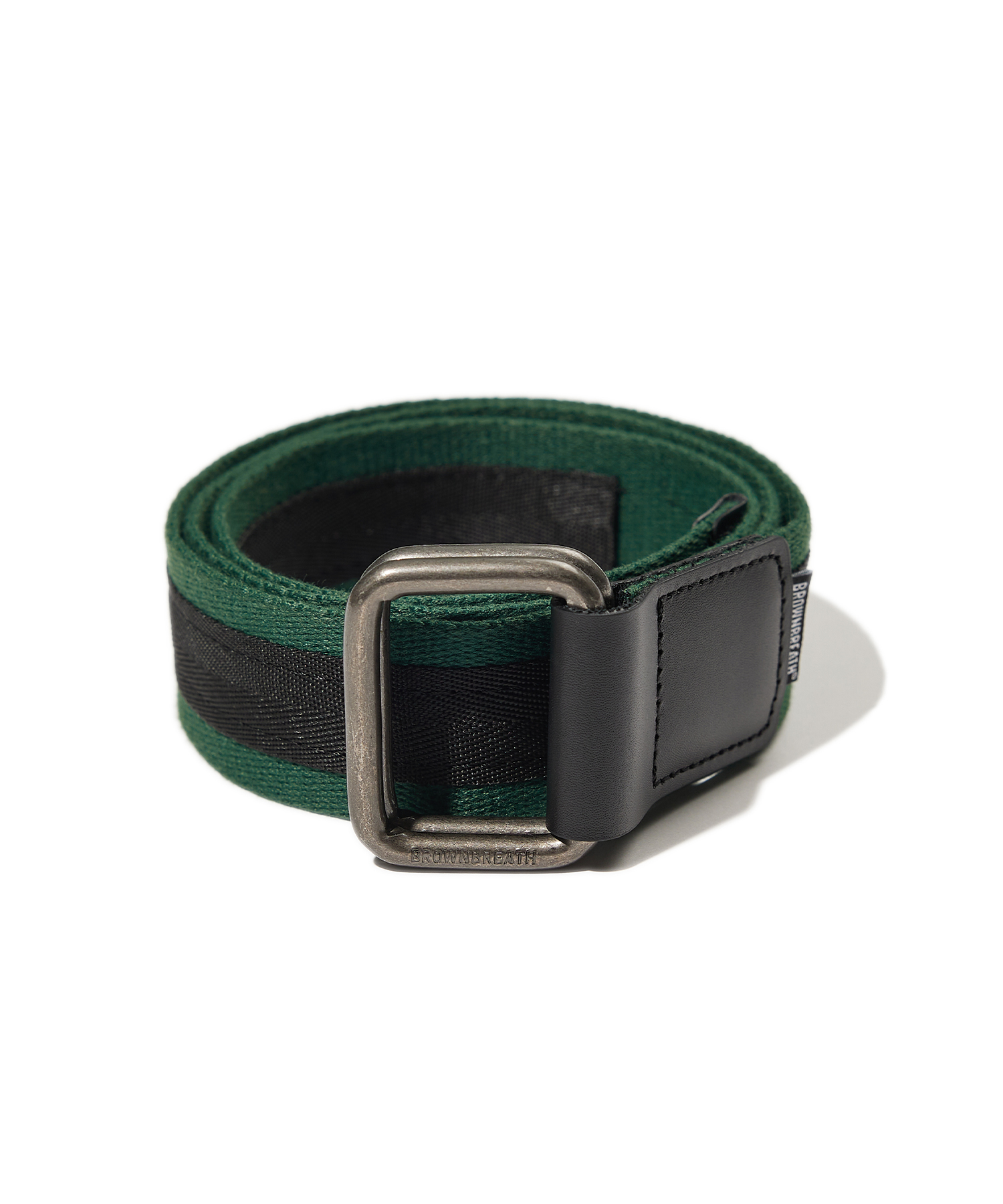 SCRIPT RING BELT - GREEN brownbreath